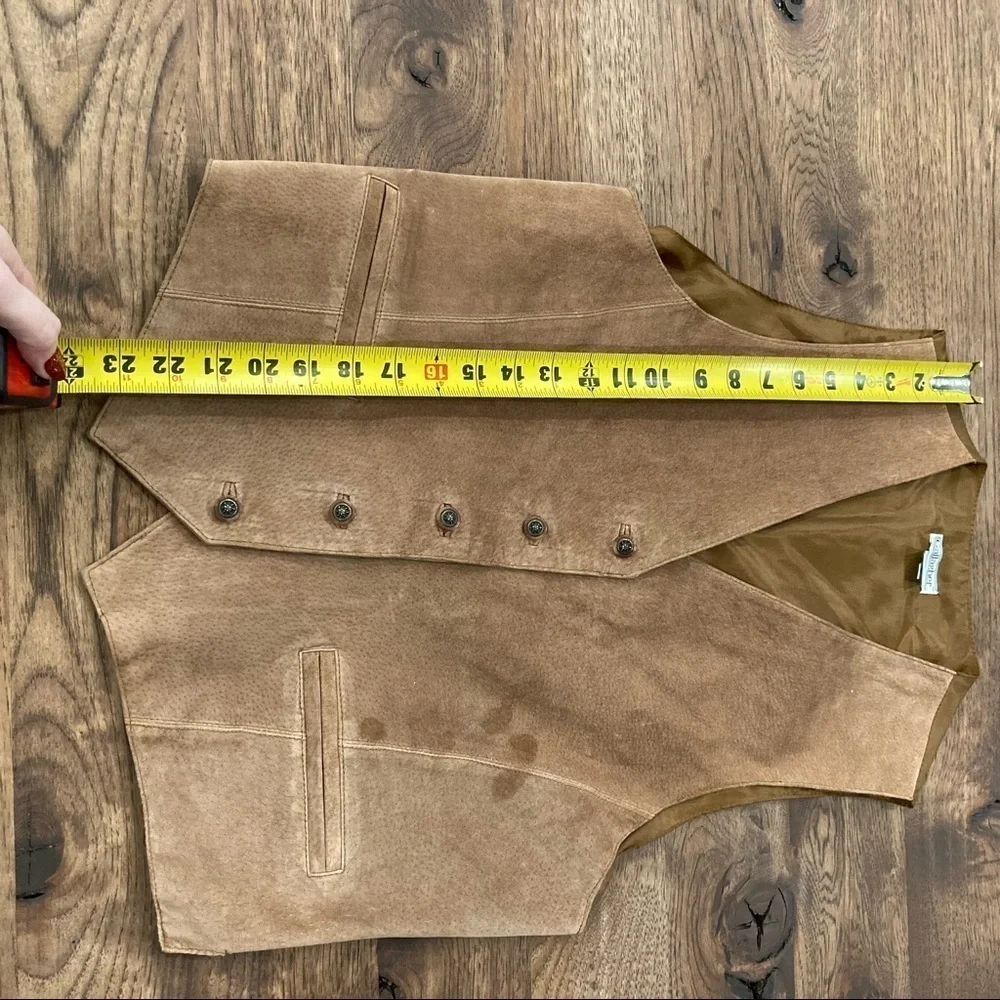 Suede menswear vest sz Large